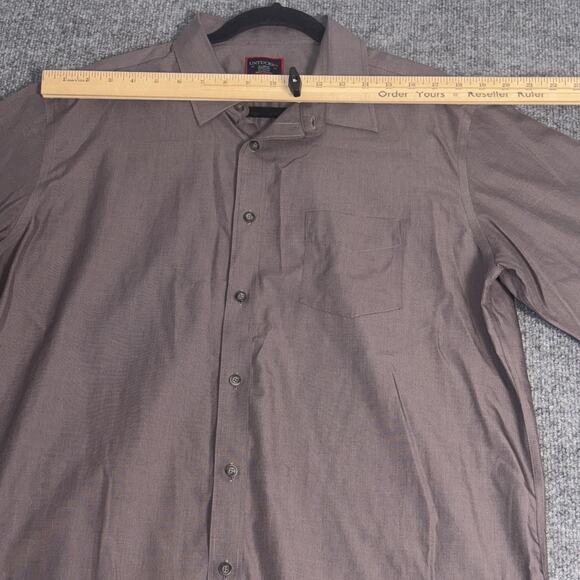 Untuckit Shirt Mens XL Gray Sangiovese Wrinkle Free Cotton Button Up Regular Fit - Picture 13 of 16